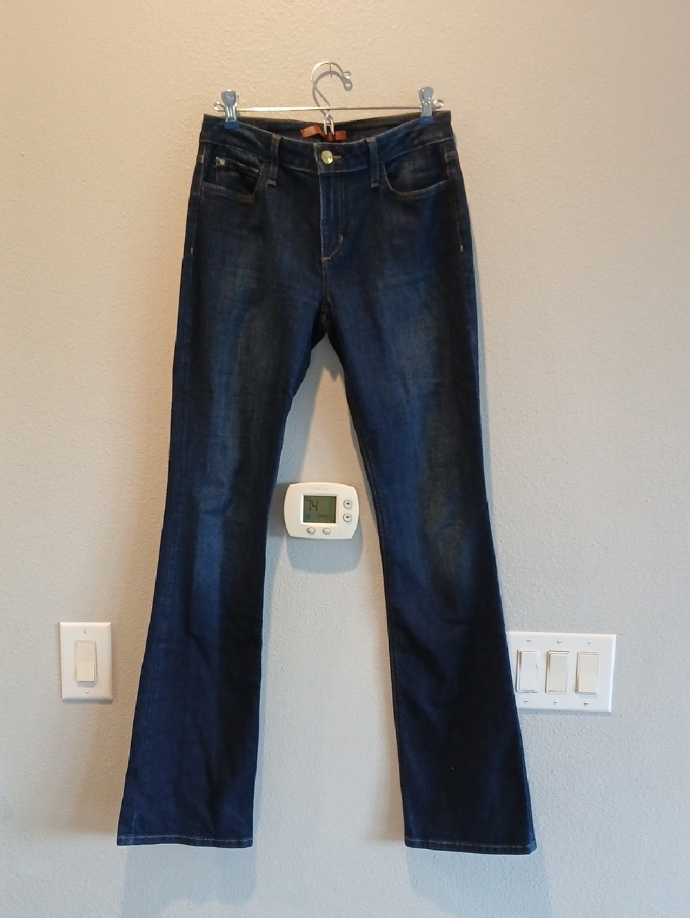 Joe's Jeans 27 Flawless The Icon Midnrise Bootcut Women's Dark Blue Flare Jeans
